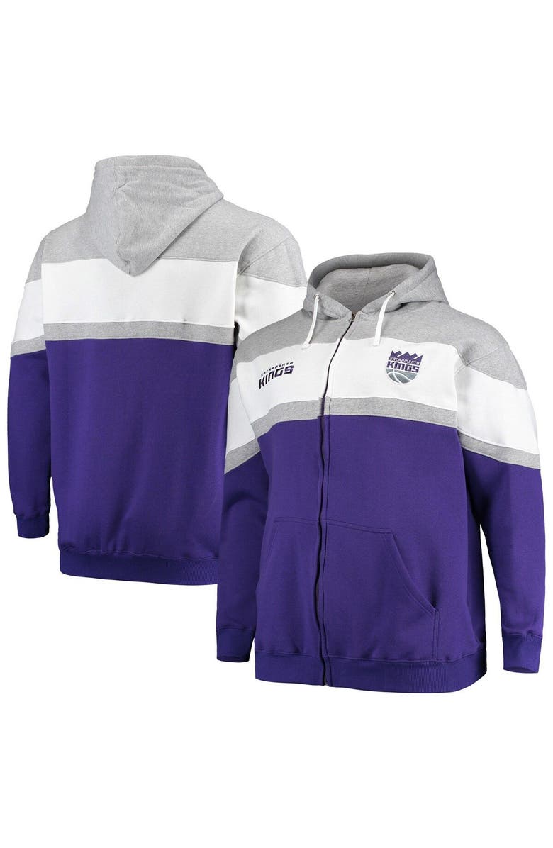 Fanatics Men S Fanatics Branded Purple Gray Sacramento Kings Big Tall Colorblock Wordmark Tripod Full Zip Hoodie Nordstrom Fanatics Men S Fanatics Branded Purple Gray Sacramento Kings Big Tall Colorblock Wordmark Tripod Full Zip Hoodie Nordstrom