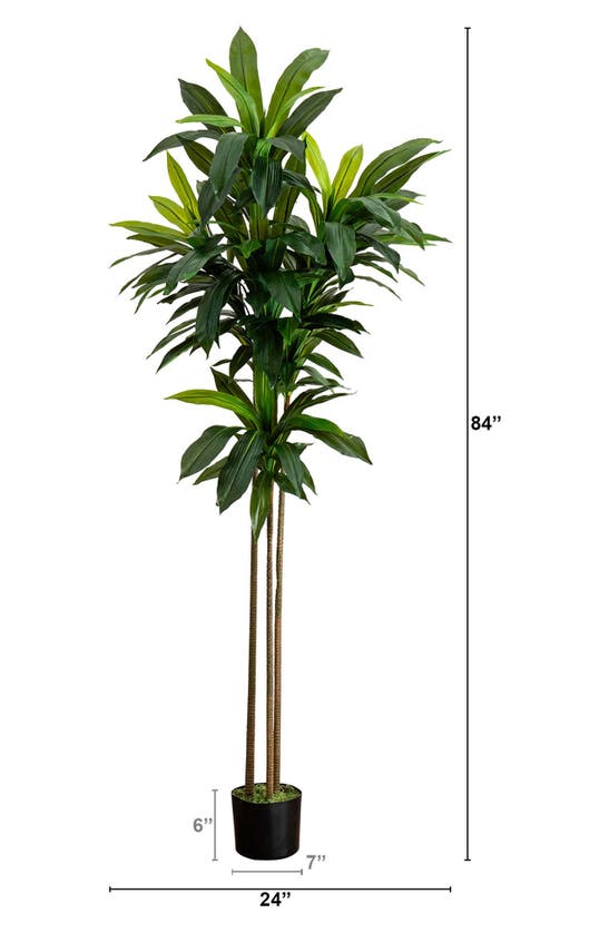 Shop Nearly Natural Artificial Dracaena Tree In Green