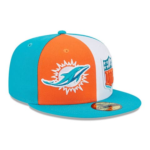 Miami Dolphins New Era Retro Beachin 9FIFTY Snapback Hat - Khaki