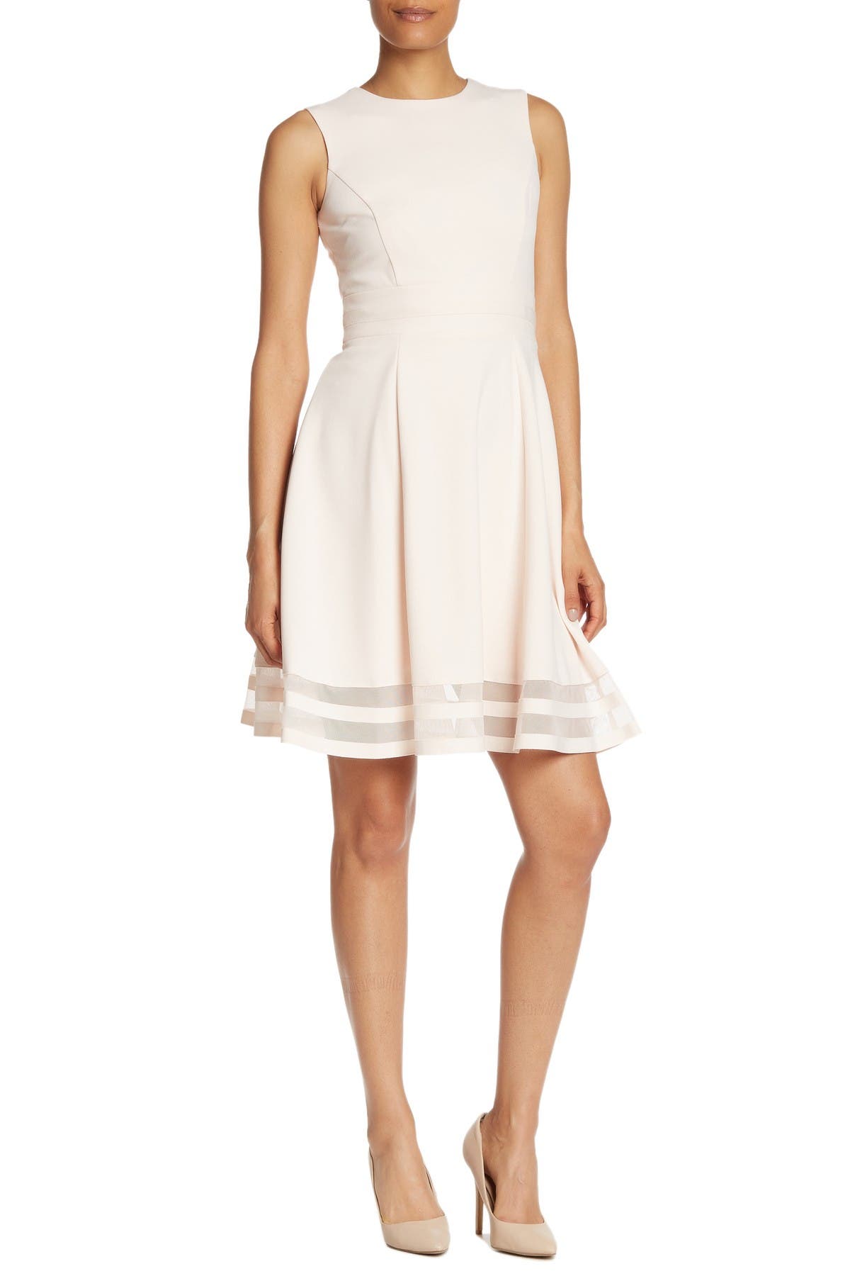 calvin klein illusion hem dress