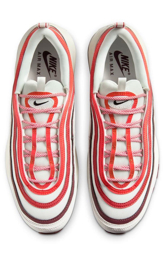 Shop Nike Air Max 97 Sneaker In Summit White/ Black/ Dark Red