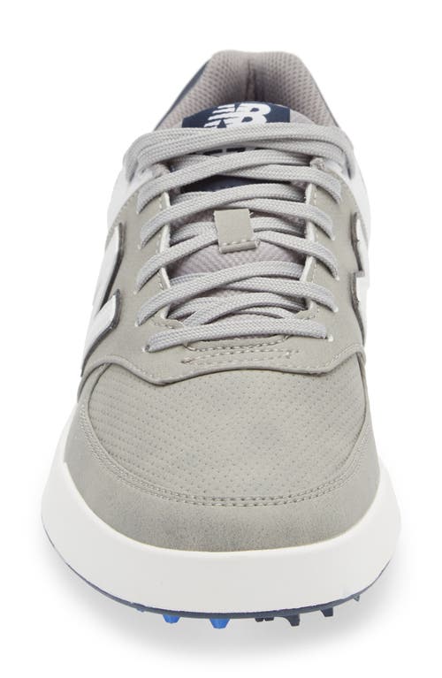 Shop New Balance 574 Greens Waterproof Golf Shoe In Grey/white