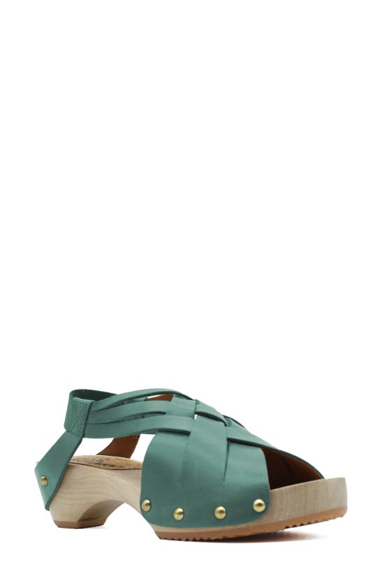 Jax And Bard Jewell Strappy Slingback Sandal In Juniper