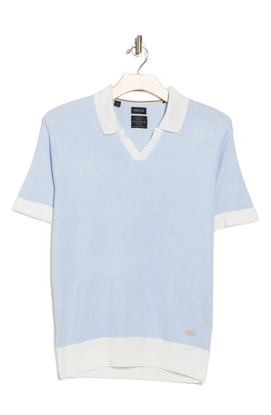 Buffalo Jeans Wright Colorblock Polo In Blue Mix