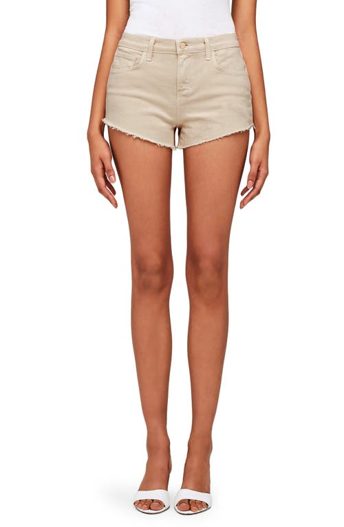 L'AGENCE Audrey Cutoff Shorts in Biscuit