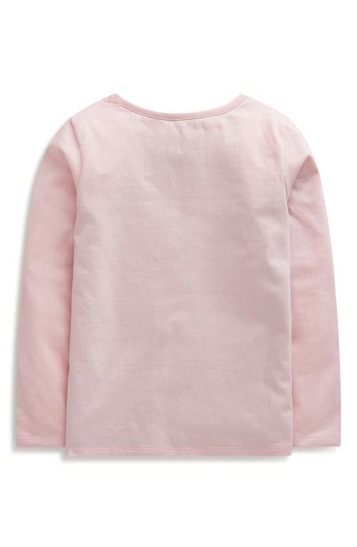 Shop Mini Boden Kids' Cake Appliqué Cotton T-shirt In Chalk Pink Cakes