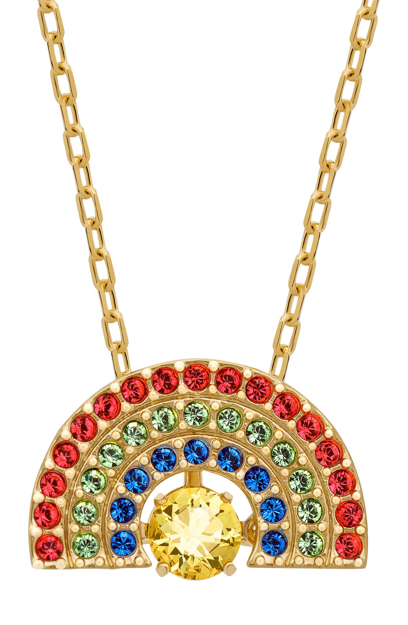 Swarovski Sparkling Rainbow Pendant Necklace In Open Miscellaneous1
