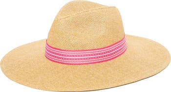 Cali Style Wide Brim Sun Hat in Tropical Print, Vacation Hat