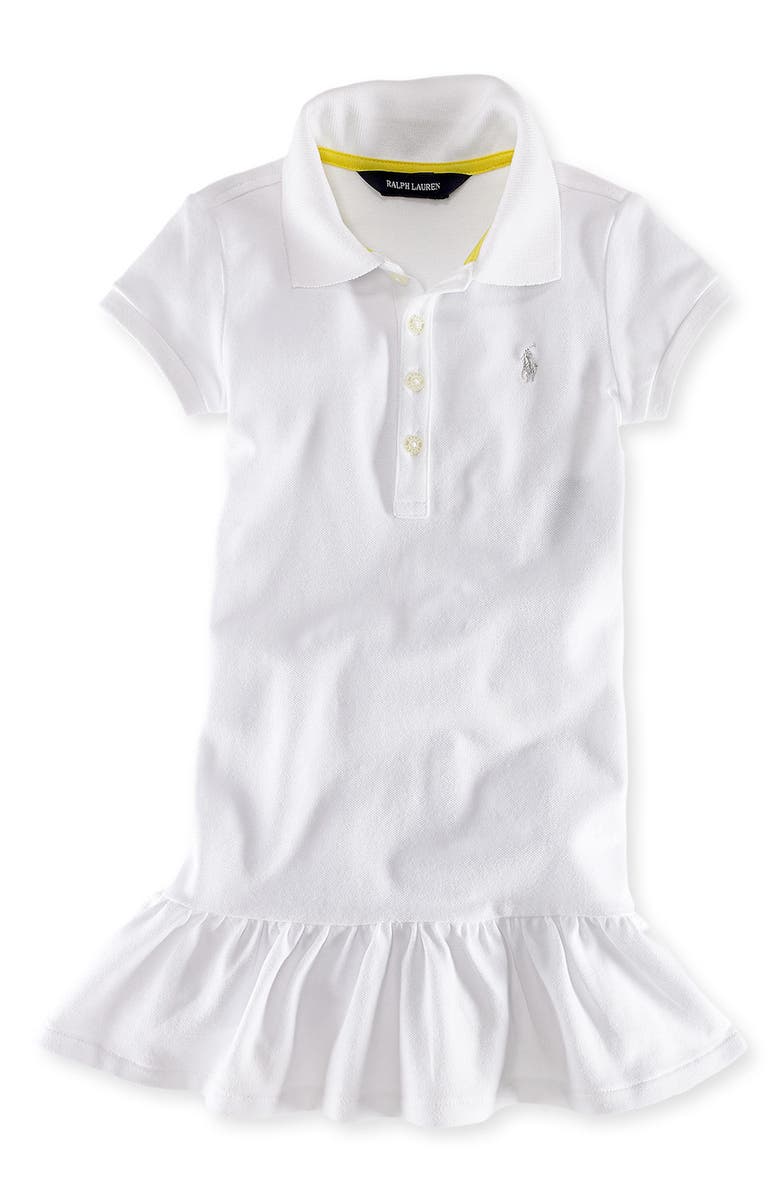 Ralph Lauren Solid Polo Dress (Baby Girls) | Nordstrom