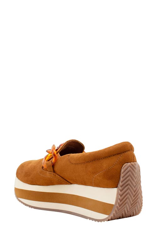 Volatile Harding Platform Loafer In Cognac