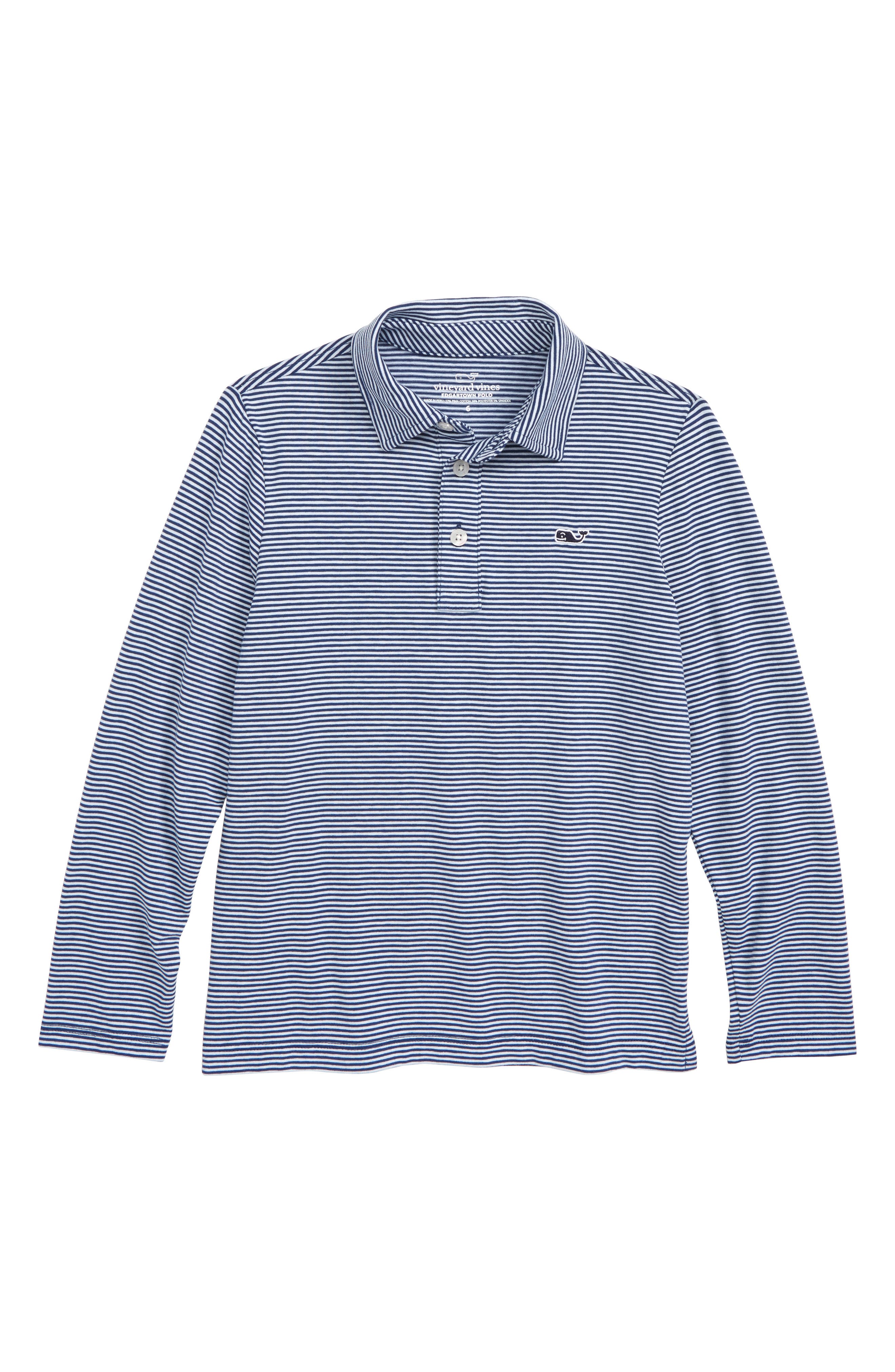 vineyard vines Stripe Edgartown Performance Polo (Toddler