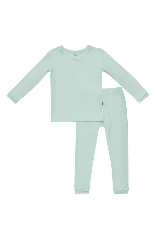 Kyte BABY Kids' Solid Fitted Two-Piece Pajamas Sage at Nordstrom,