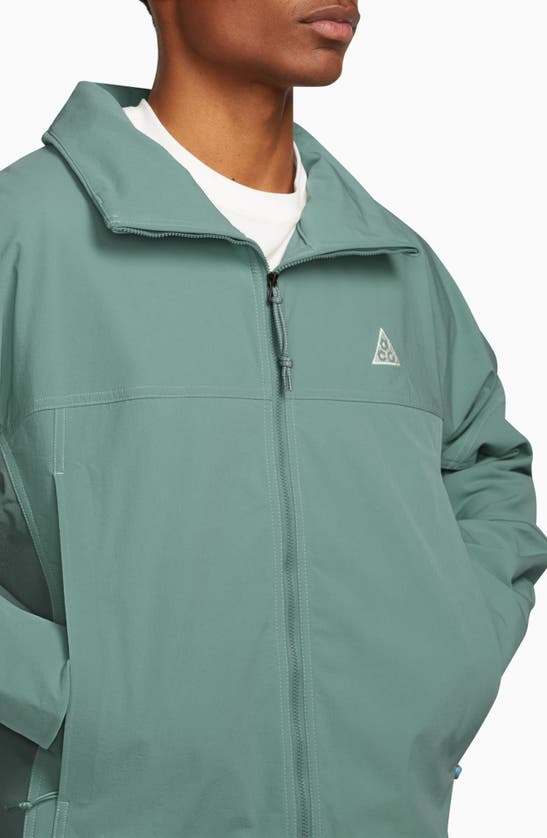Shop Nike Acg Sun Farer Water Resistant Jacket In Bicoastal/ Vintage Green