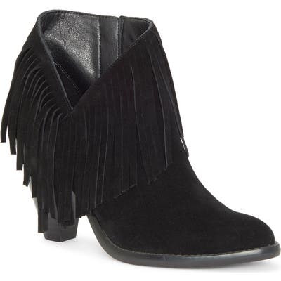 Jessica Simpson Jewles Fringe Bootie, Black