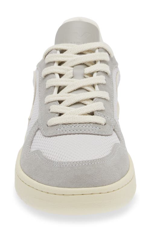 Veja V-10 Alveomesh Sneaker In Light-grey Pierre