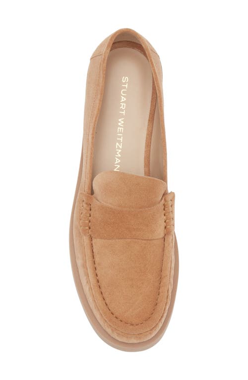 Shop Stuart Weitzman Blake Loafer In New Camel