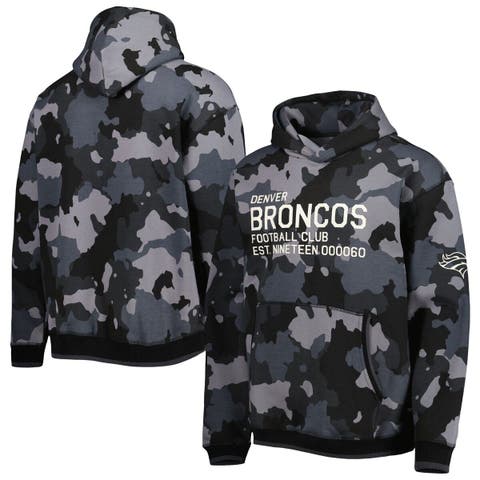 Men's The Wild Collective Black Detroit Lions Camo Pullover Hoodie