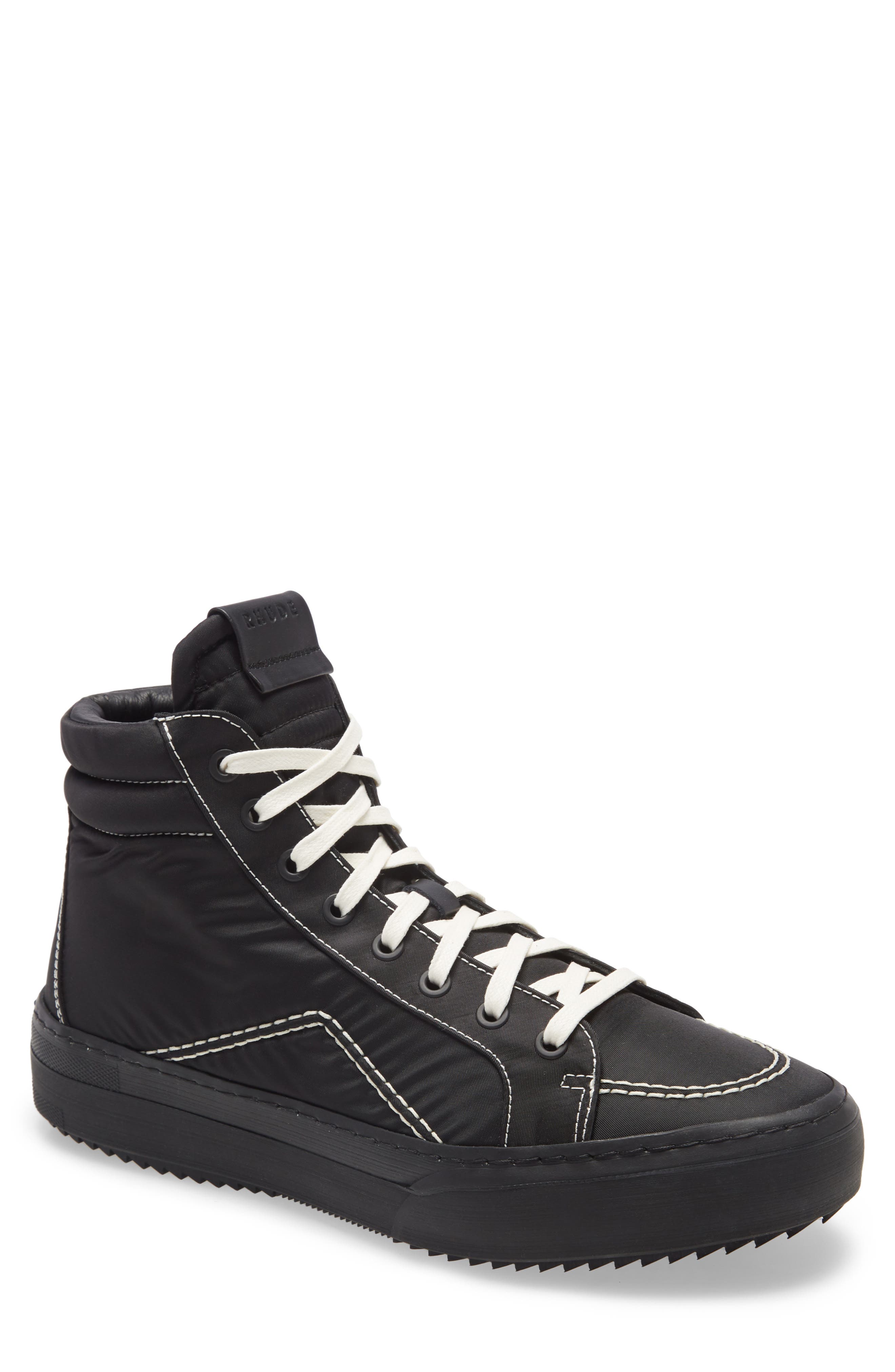 rhude high top sneakers