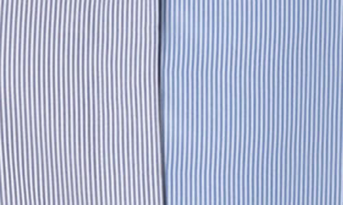 AKRIS PUNTO AKRIS PUNTO COLORBLOCK MICROSTRIPE COTTON BATISTE BUTTON-UP SHIRT