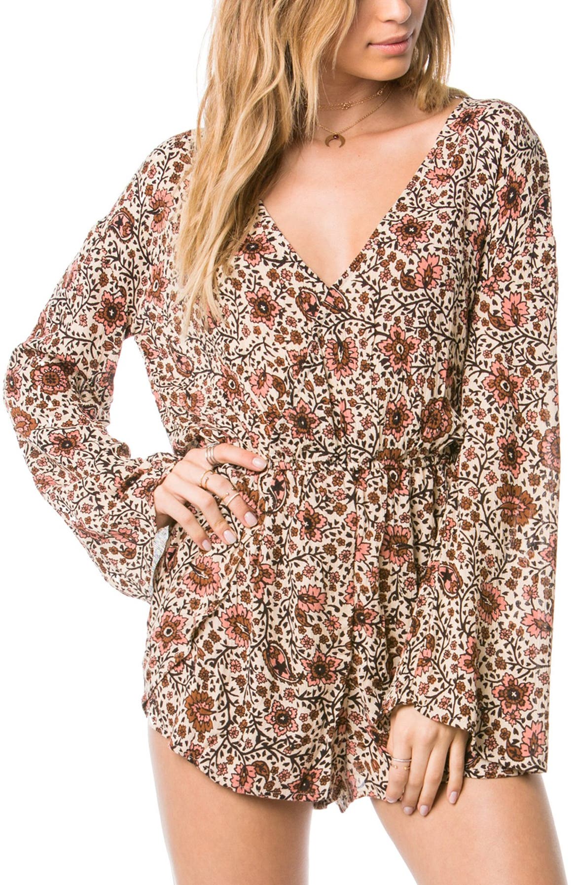 Amuse Society 'Karina' Floral Print Romper | Nordstrom