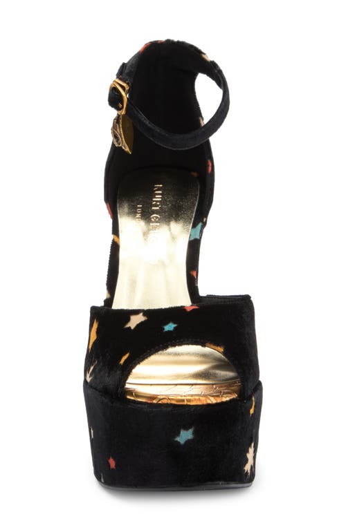 Kurt Geiger London Shoreditch Ankle Strap Platform Sandal In Black Multi