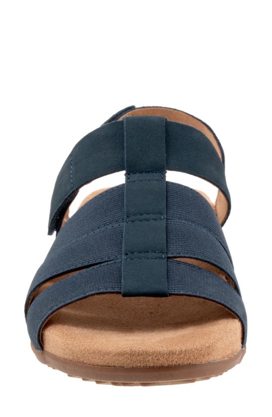 Softwalk Burnaby Slingback Sandal In Navy Nubuck