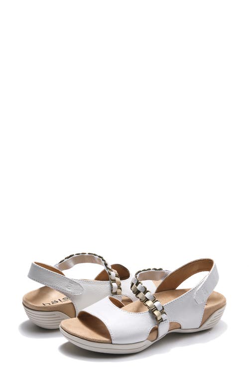 Shop Halsa Footwear Hälsa Footwear Destiny Sandal In White/gold