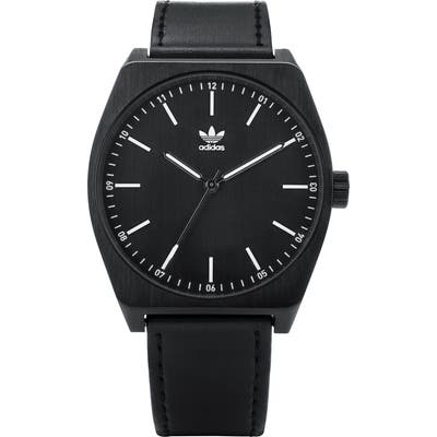 Adidas Process Leather Strap Watch,