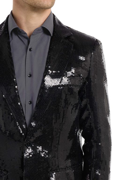 Opposuits Sequin Sport Coat In Black