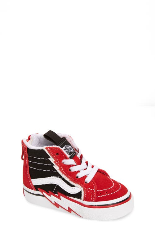 Vans Kids' Sk8-Hi Zip Sneaker Red/Black at Nordstrom, M