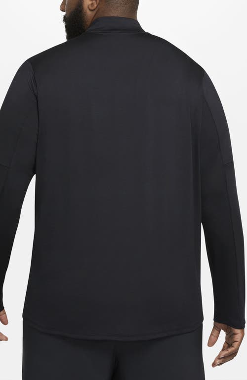 Shop Nike Dri-fit Element Half Zip Running Pullover In Black/reflective Silver