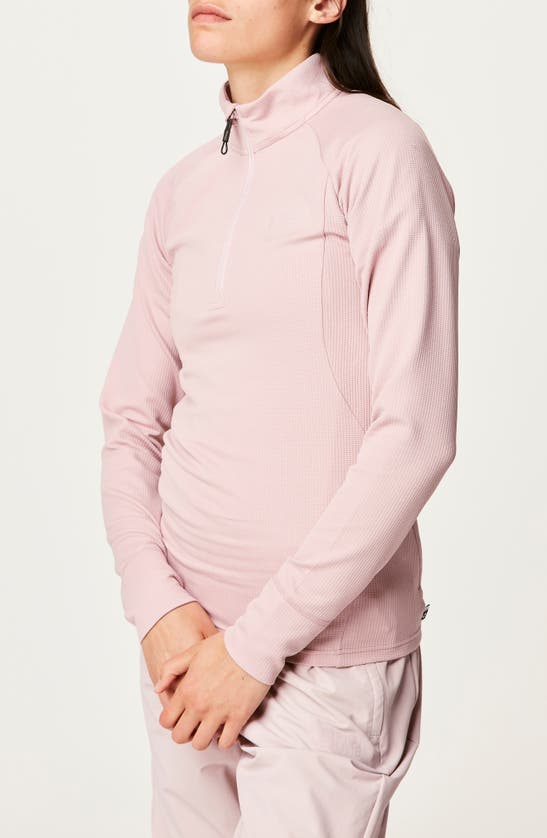 Picture Organic Clothing Windy Fleece Quarter Zip Sweatshirt In Shadow Gray
