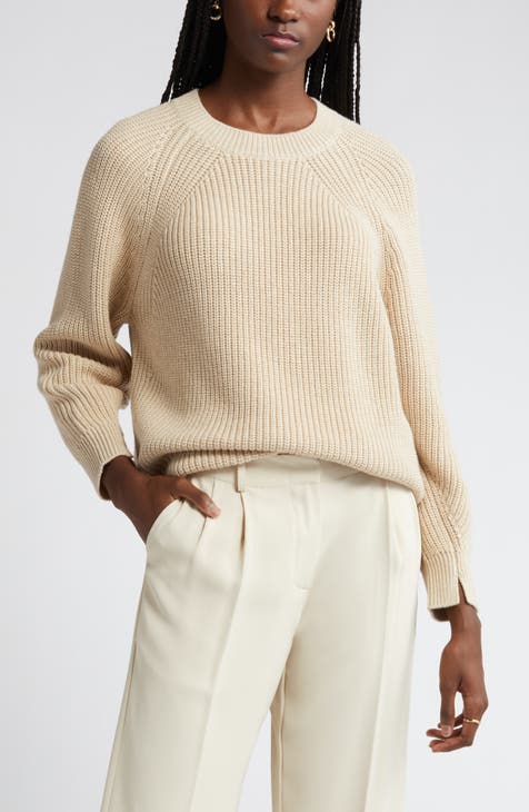 Ribbed Sweater - Taupe - Ladies