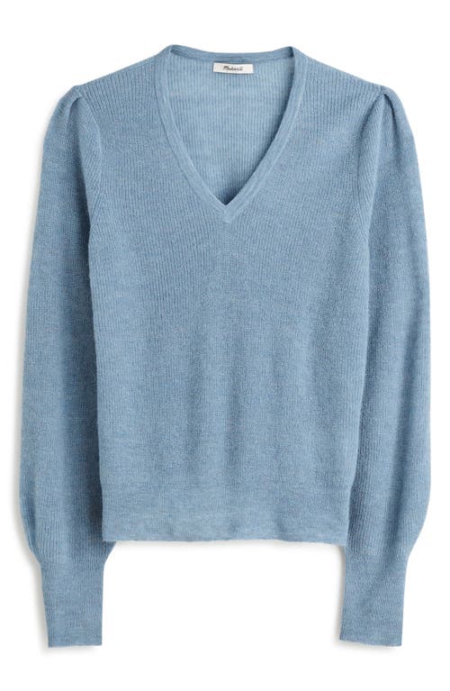 MADEWELL MADEWELL DEEP V-NECK ALPACA BLEND SWEATER 