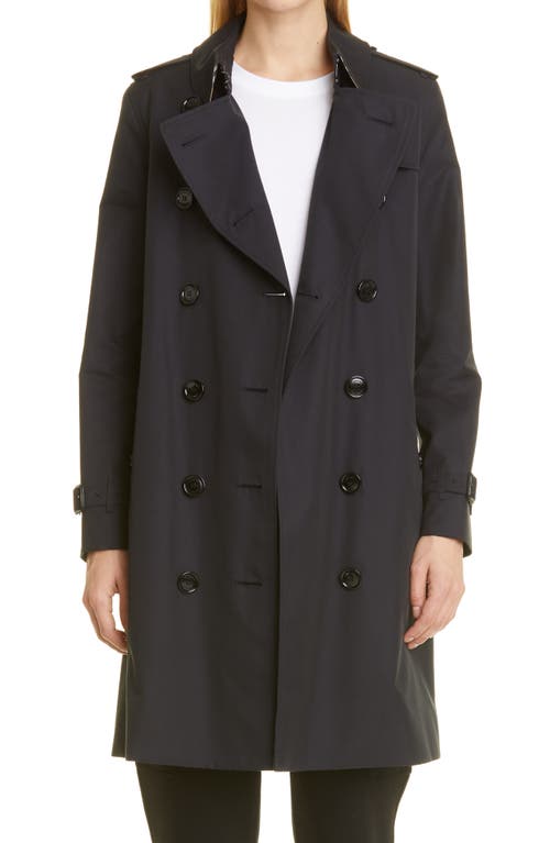 burberry Kensington Cotton Trench Coat Midnight at Nordstrom,