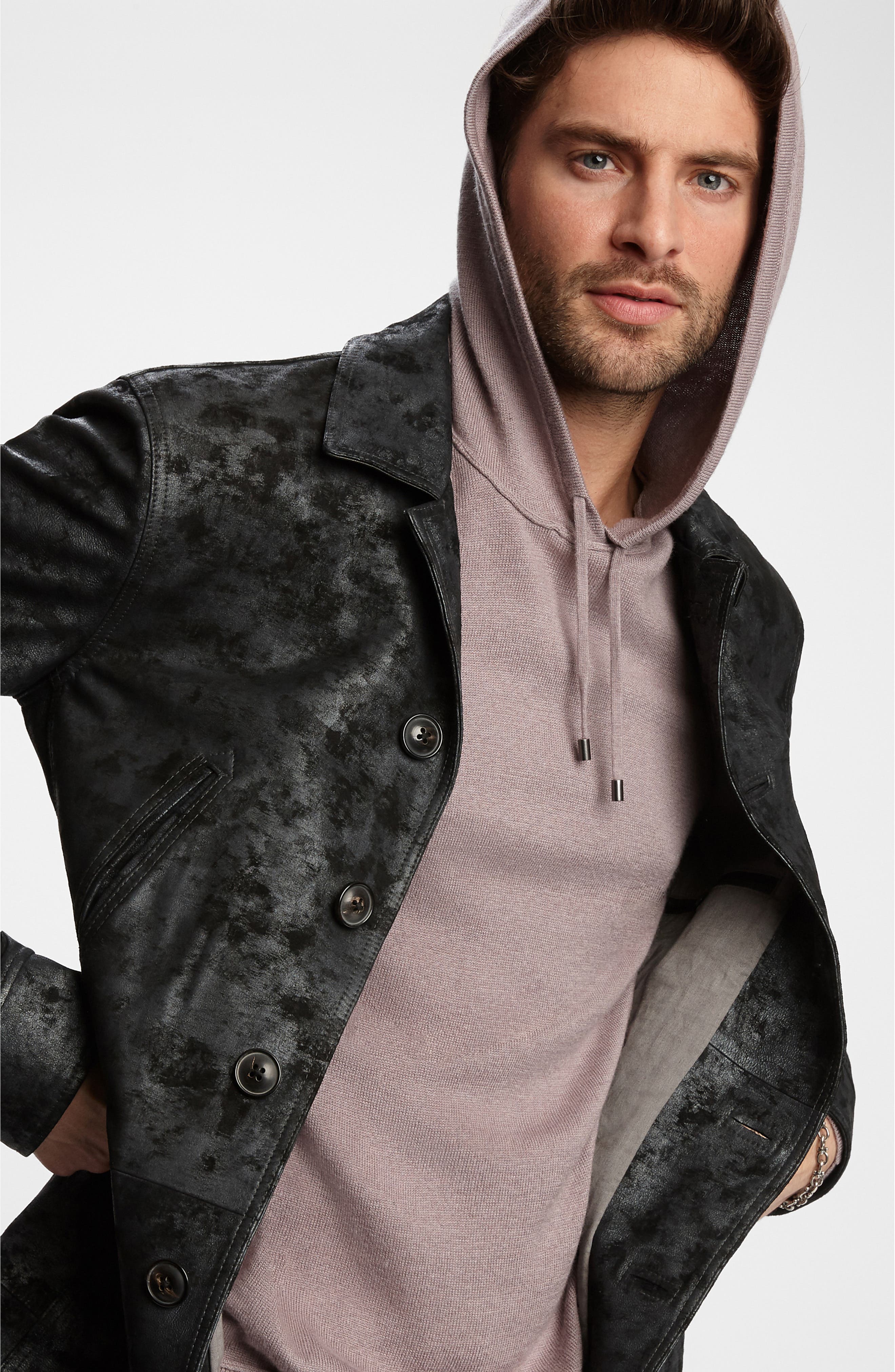 john varvatos cashmere hoodie