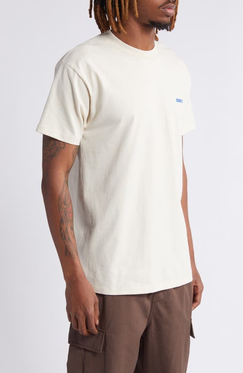 Shop Obey Cherub Logo T-shirt In Cream