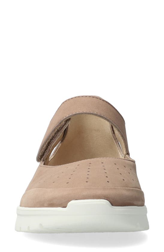 Shop Mephisto Marsia Mary Jane Flat In Light Taupe Bucksoft