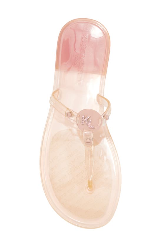 Shop Karl Lagerfeld Paris Wylda Clear Sandal In Cradle Pk