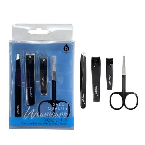 Pursonic Salon Quality Manicure Tool Kit In Silver