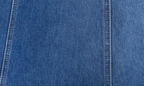 Wash Lab Denim Spin Paneled Denim Midi Skirt In Spin Blue