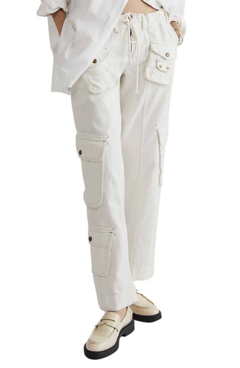 American Living - White Capri Cargo Pants Cotton