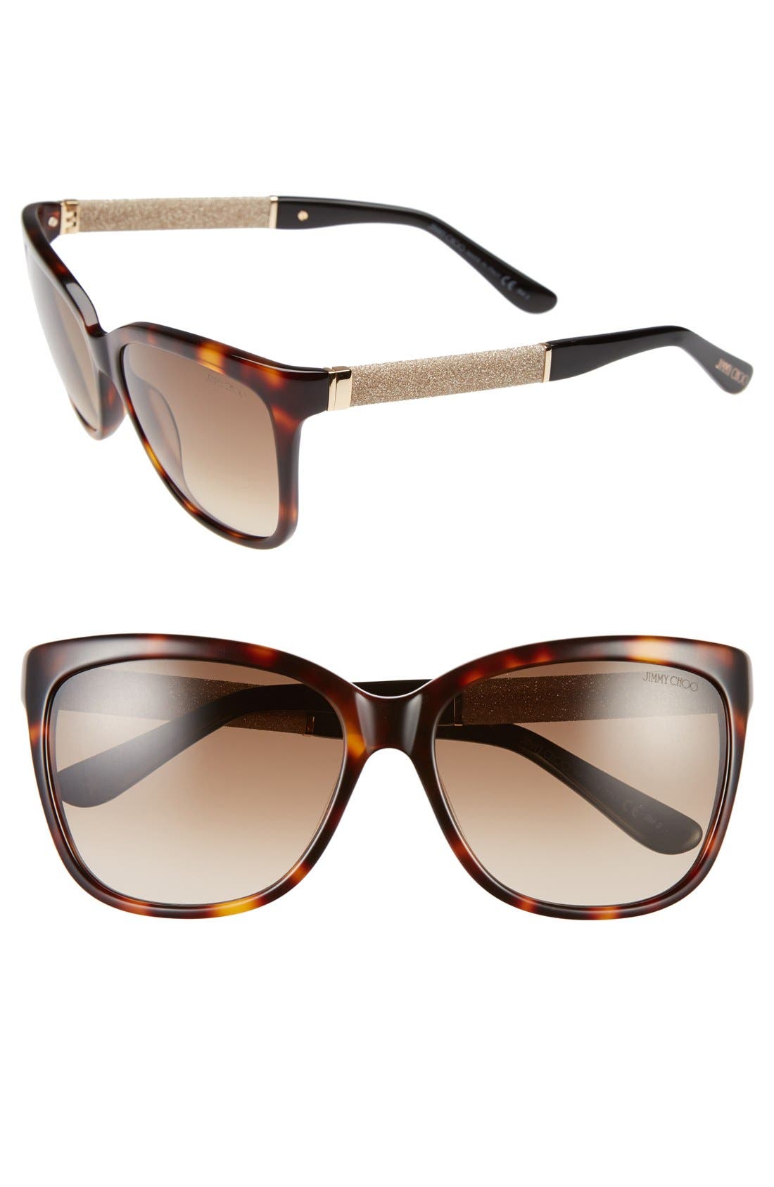 Jimmy Choo 'Coras' 56mm Retro Sunglasses Nordstrom