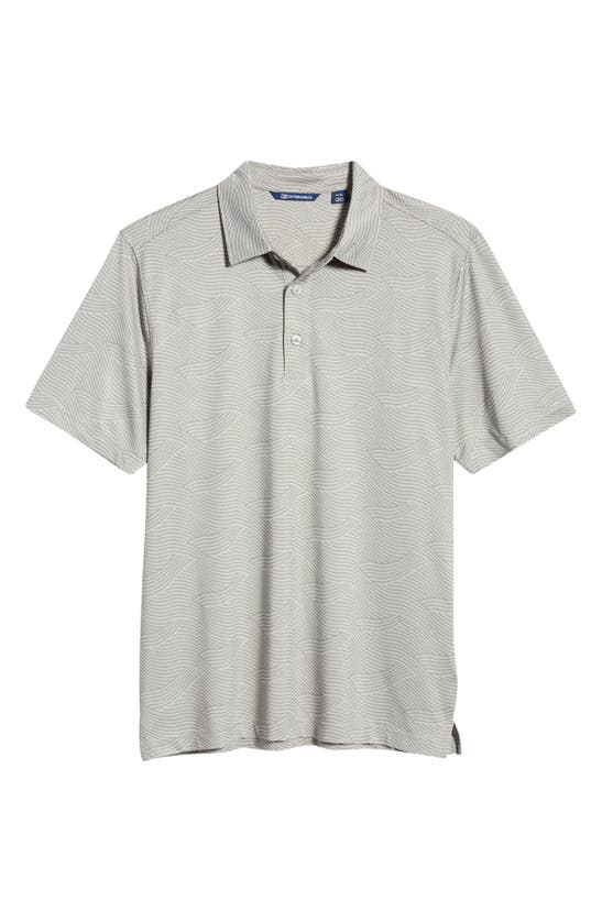 CUTTER & BUCK FORGE STRETCH WAVE PRINT POLO SHIRT