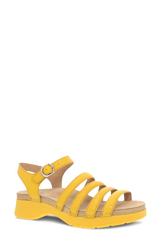 Shop Dansko Roxie Sandal In Yellow