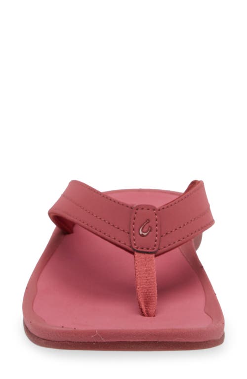 Olukai Ohana Flip Flop In Red Earth / Red Earth