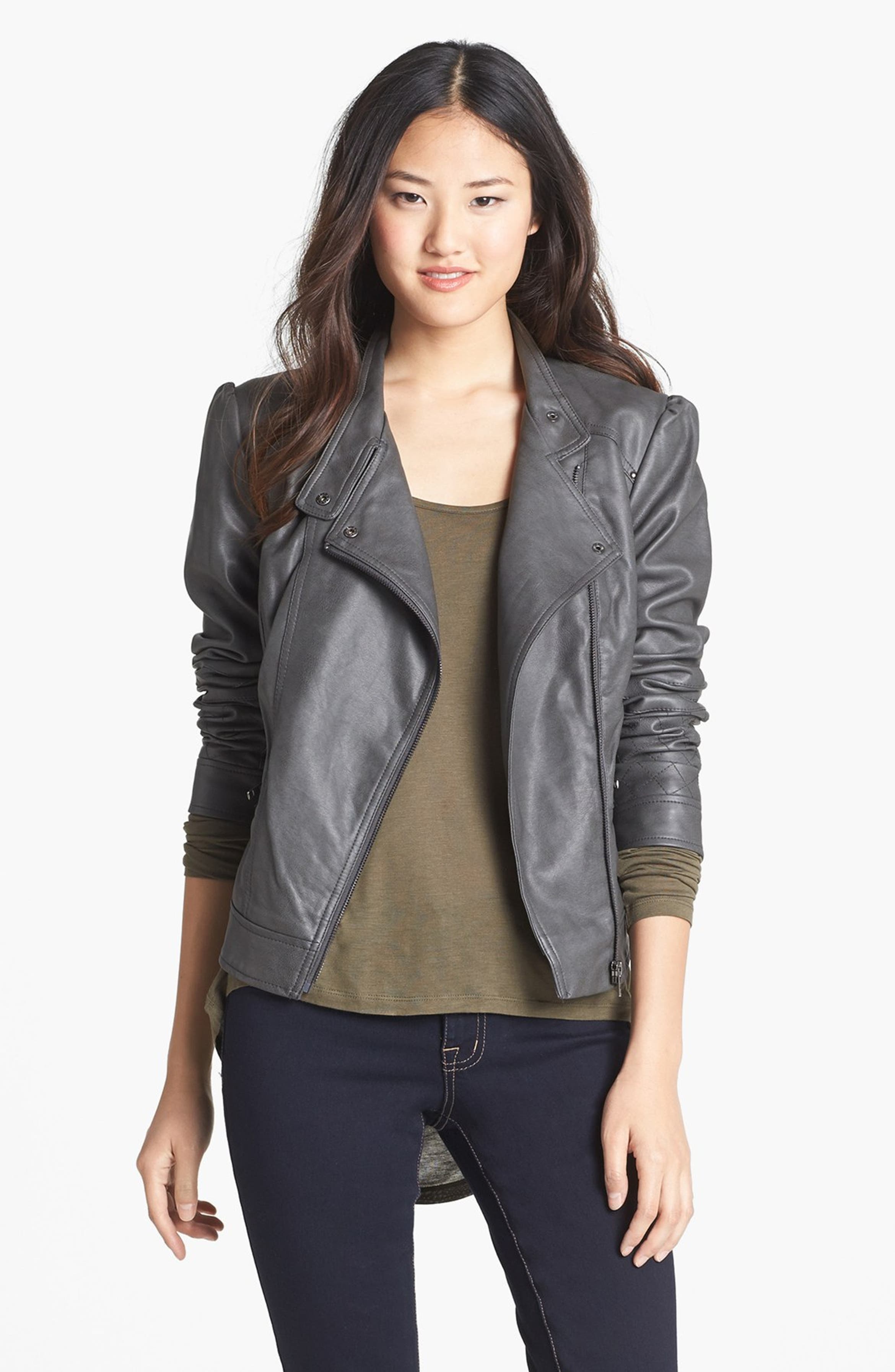 Jessica Simpson 'Trey' Faux Leather Moto Jacket | Nordstrom