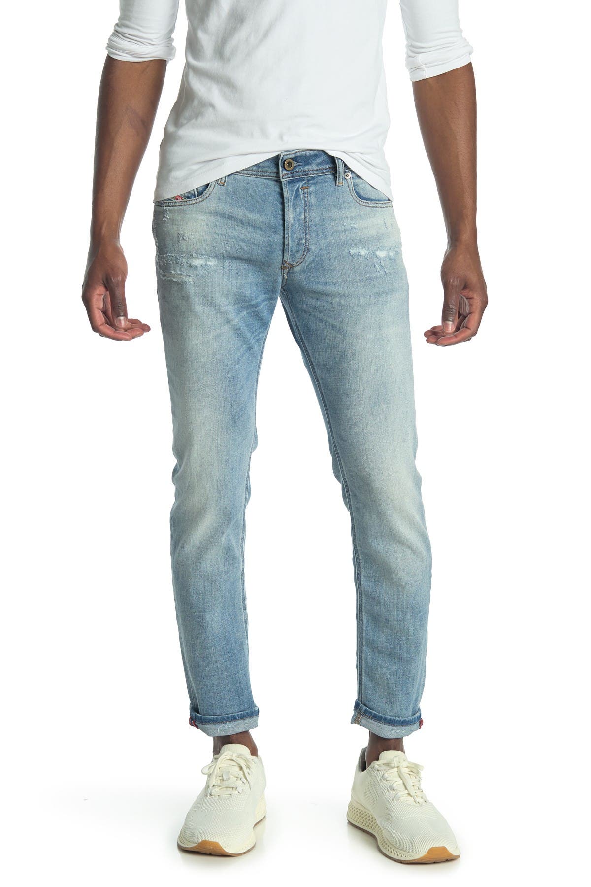 distressed diesel jeans