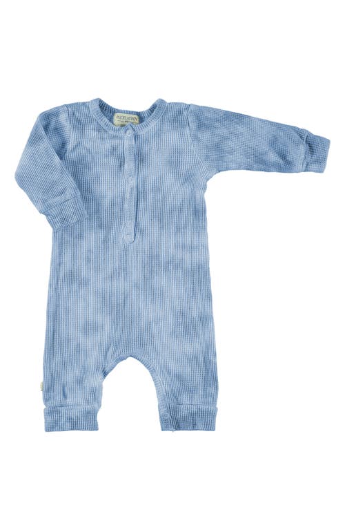 PAIGELAUREN Thermal Organic Cotton & Modal Romper Tie Dye at Nordstrom