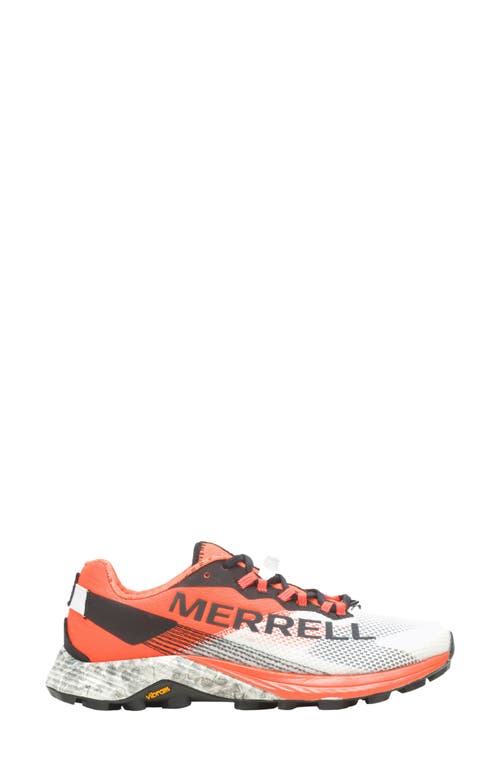 Shop Merrell Mtl Long Sky 2 Trail Running Shoe In White/orange